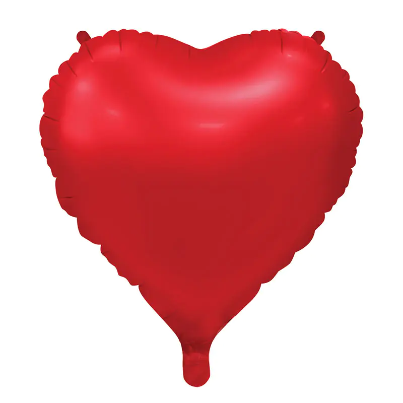 Matte Red Plain Heart